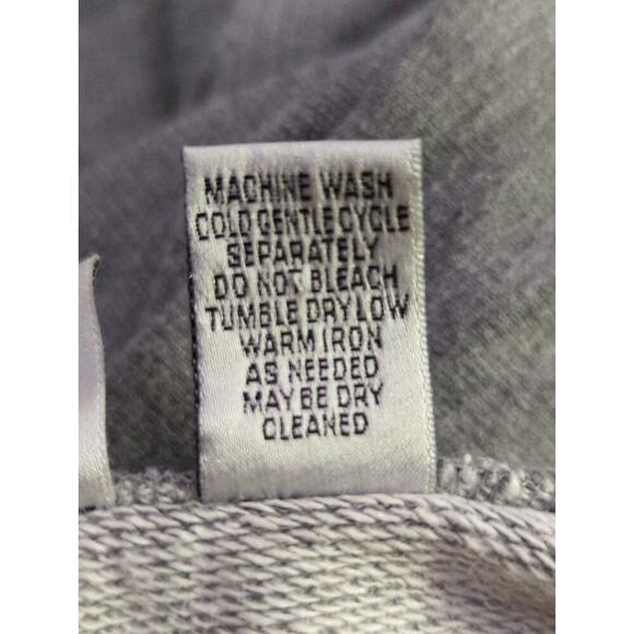 Spa By Chico's Sweatshirt Woman's Small Gray Full Zip Raw Hem Athletic - Picture 10 of 12